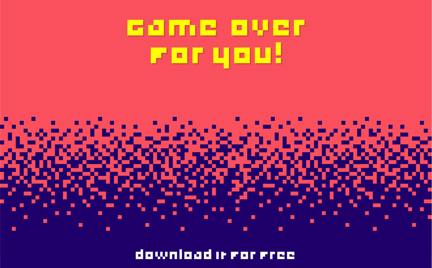 game over pixel